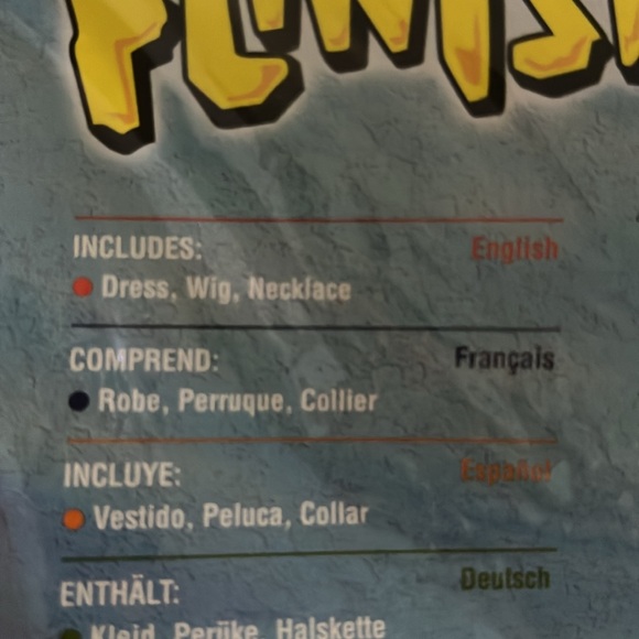 The Flinstones-Wilma costume! NEW! Young adults size xtra small-dress size 2-6 - Picture 4 of 4